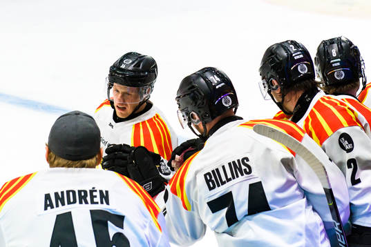 Brynäs Linus Ölund jublar