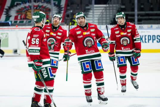 Frölundas Joel Lundqvist jublar