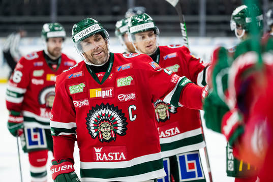 Frölundas Joel Lundqvist jublar