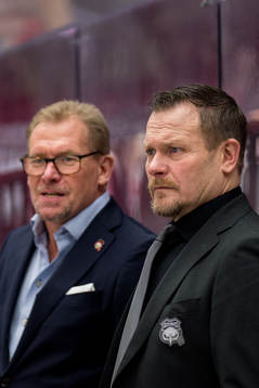 Malmö Redhawks tränare Joakim Fagervall och VD och