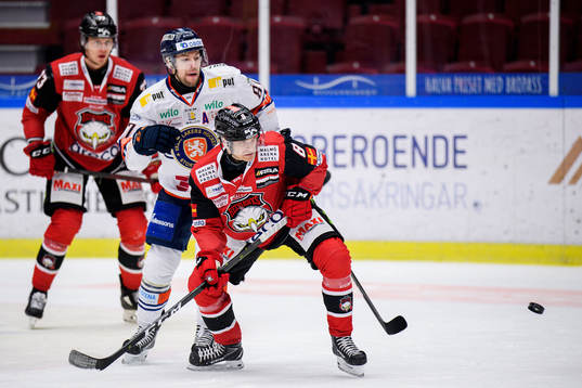 Växjös Robert Rosén och Malmö Redhawks Johan Olofsson