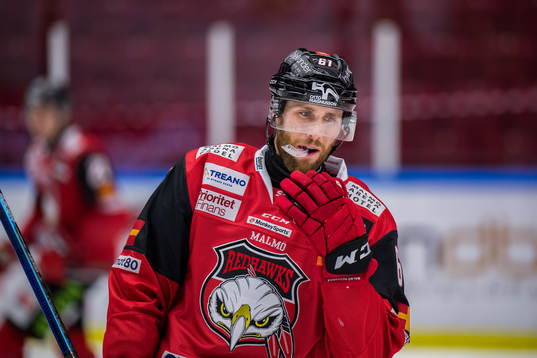 Malmö Redhawks Quinton Howden deppar
