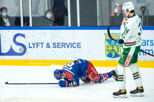Oskarshamns Rickard Palmberg och Rögles Adam Edström