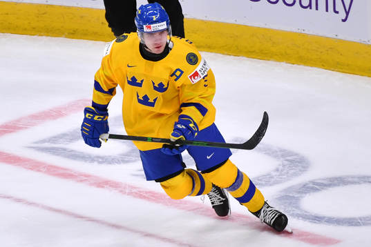Tobias Björnfot of Sweden skates
