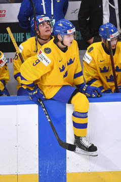 Albert Johansson of Sweden prepares to jump