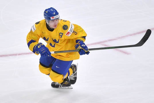 Tobias Björnfot of Sweden skates