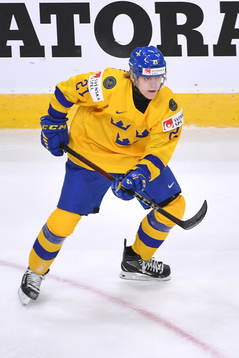 Oscar Bjerselius of Sweden skates