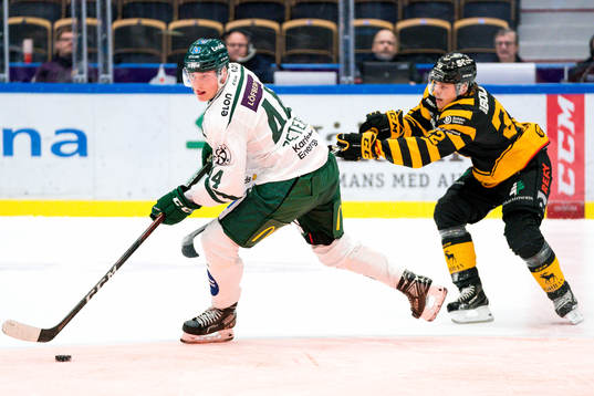 Färjestads Jacob Peterson och Skellefteås Jonathan