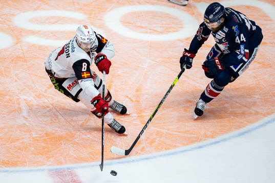 Malmö Redhawks Johan Olofsson och Linköpings Jonas Junland