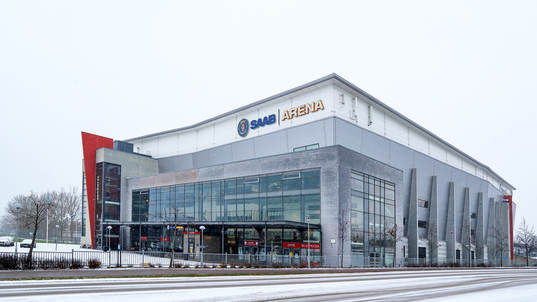 SAAB Arena före ishockeymatchen i SHL mellan Linköping