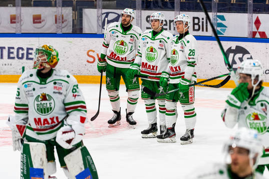 Rögles Eric Gelinas, Melker Eriksson och Anton Bengtsson