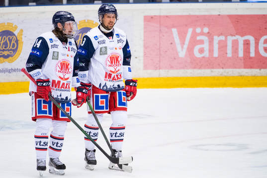 Västerviks Erik Gustafsson och Michael Kapla deppar