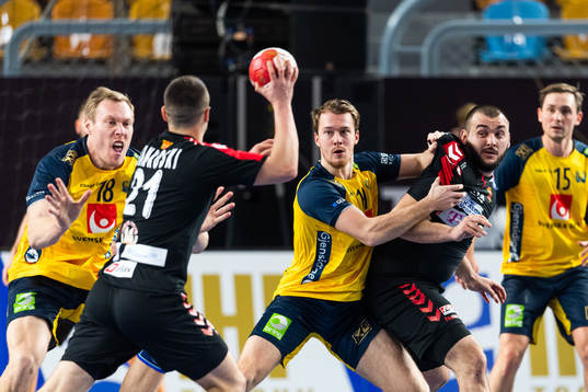 Felix Claar of Sweden and of North Macedonia Zarko Pesevski