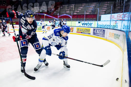 Linköpings Jarno Kärki och Leksands Patrik Norén