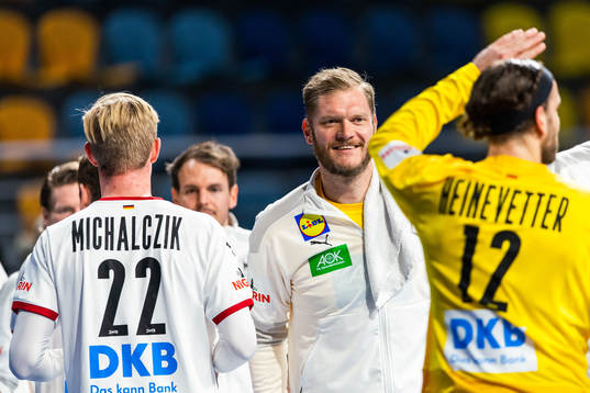 goalkeeper Johannes Bitter of Germany celebrates