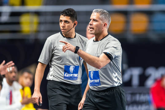 Referees Emam Alaa and Hedaia Hossam