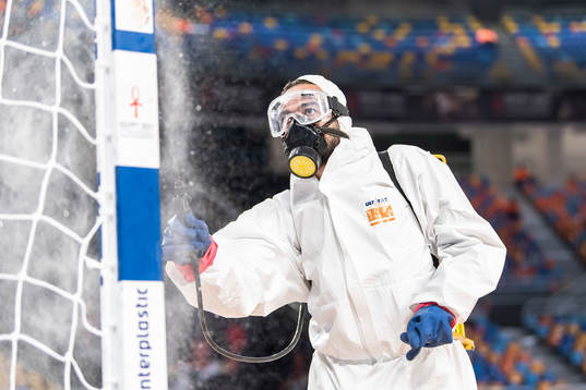 The goal is being disinfected to prevent spreading of the