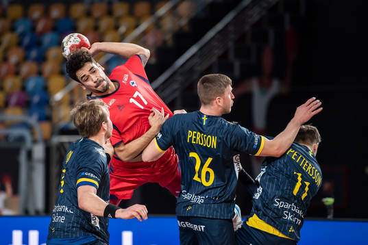 Max Darj, Linus Persson and Daniel Pettersson of Sweden