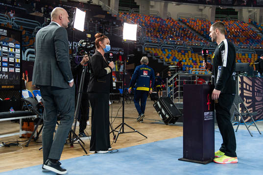 Ola Lindgren and Suzanne Sjögren of Swedish broadcaster