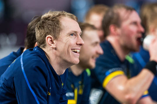 Goalkeeper Mikael Aggefors of Sweden
