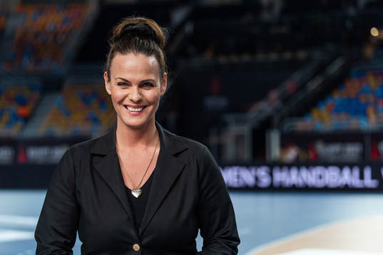 Suzanne Sjögren of Swedish broadcaster Viasat  poses for a