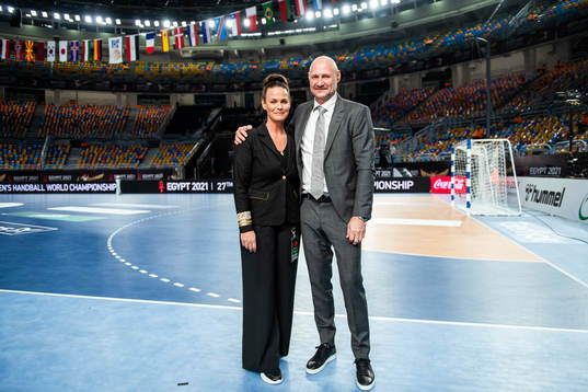 Suzanne Sjögren and Ola Lindgren of Swedish broadcaster