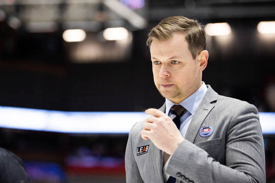 Oskarshamns tränare Martin Filander deppar