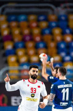Mohamed Ahmed of Bahrain celebrates