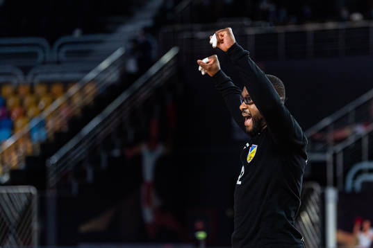 Goalkeeper Lucau Herdeiro of Congo celebrates