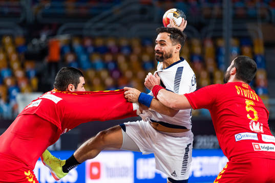 Emil Feuchtmann of Chile competes for the ballStojanche