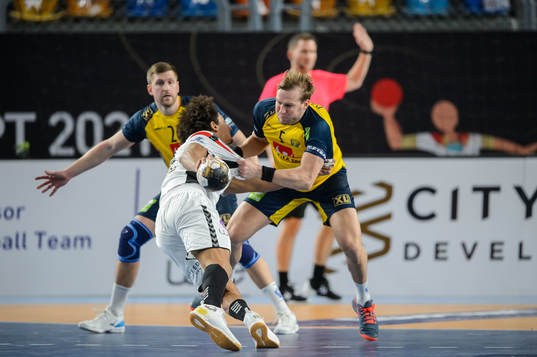 Max Darj of Sweden and Ali Zein of Egypt