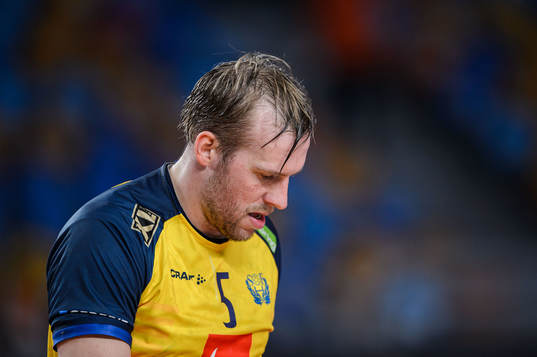 Max Darj of Sweden looks dejected
