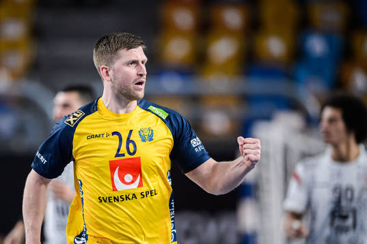 Linus Persson of Sweden celebrates