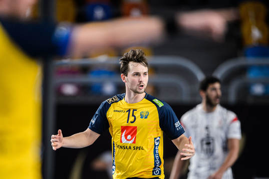 Hampus Wanne of Sweden celebrates