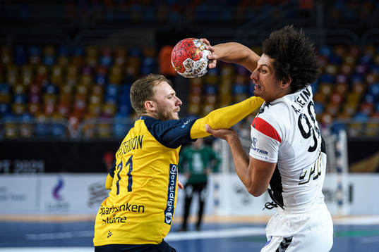 Daniel Pettersson of Sweden and Ali Zein of Egypt
