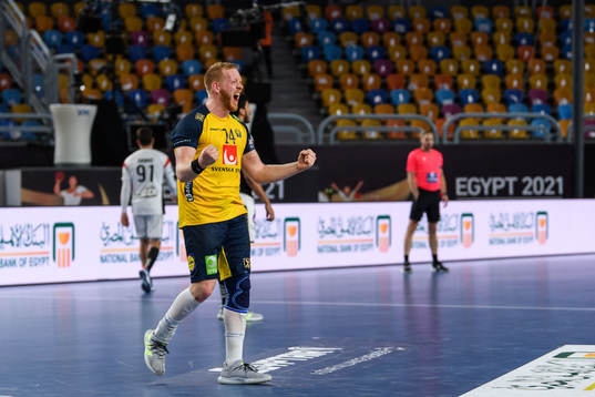 Jim Gottfridsson of Sweden celebrates