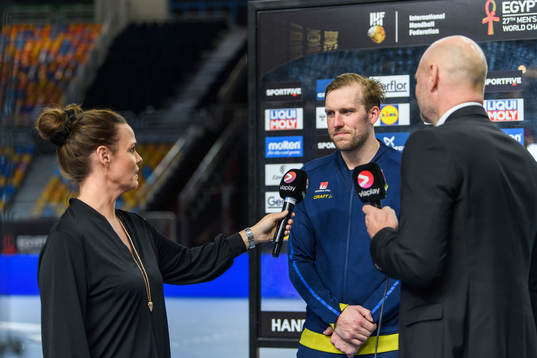 Max Darj of Sweden is interviewed by Suzanne Sjögren and