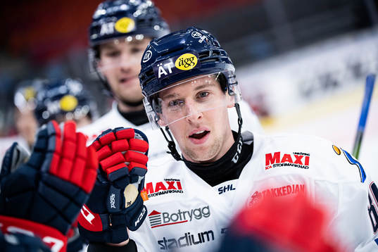 Linköpings Tyler Morley jublar