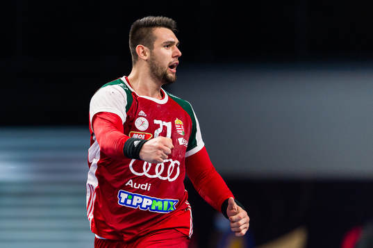 Bence Bánhidi of Hungary celebrates