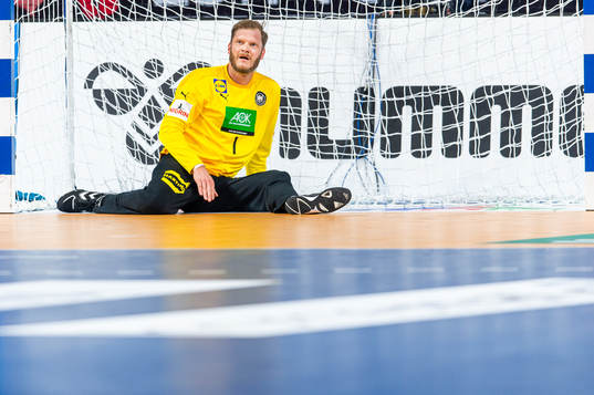Goalkeeper Johannes Bitter of Germany looks dejected