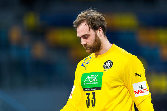 Goalkeeper Andreas Wolf of Germany looks dejected