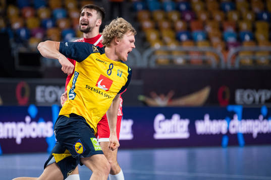 Alfred Jönsson of Sweden celebrates