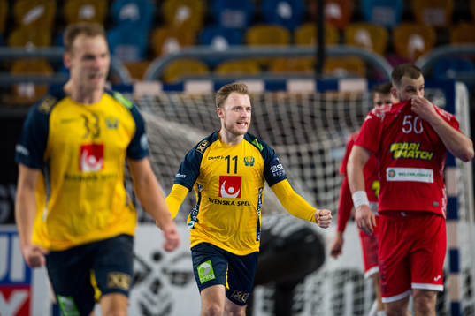 Daniel Pettersson of Sweden celebrates