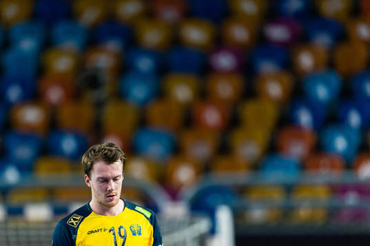 Felix Claar of Sweden looks dejected