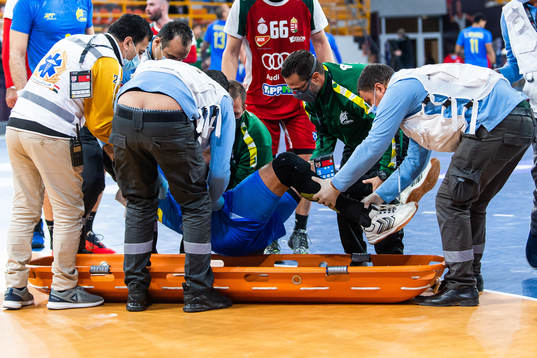 Jose Toledo of Brazil is carried out