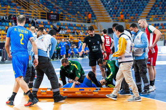 Jose Toledo of Brazil is carried out