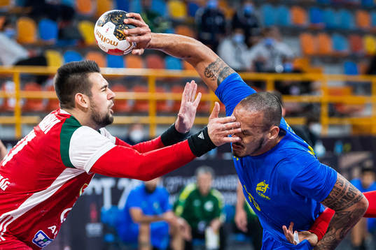 Bence Bánhidi of Hungary and Rogeiro Moraes of Brazil