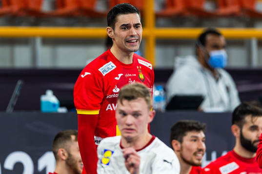 Angel Fernandez Perez of Spain reacts