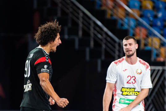 Ali Zein of Egypt celebrates