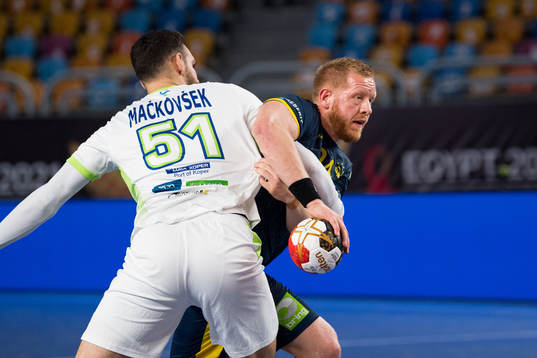 Jim Gottfridsson of Sweden and Borut Mackovsek of Slovenia